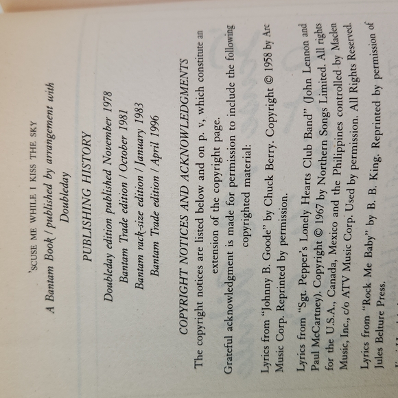 Scuse Me While I Kiss The Sky: The Life Of Jimi Hendrix, SC 1996 - Picture 11 of 13